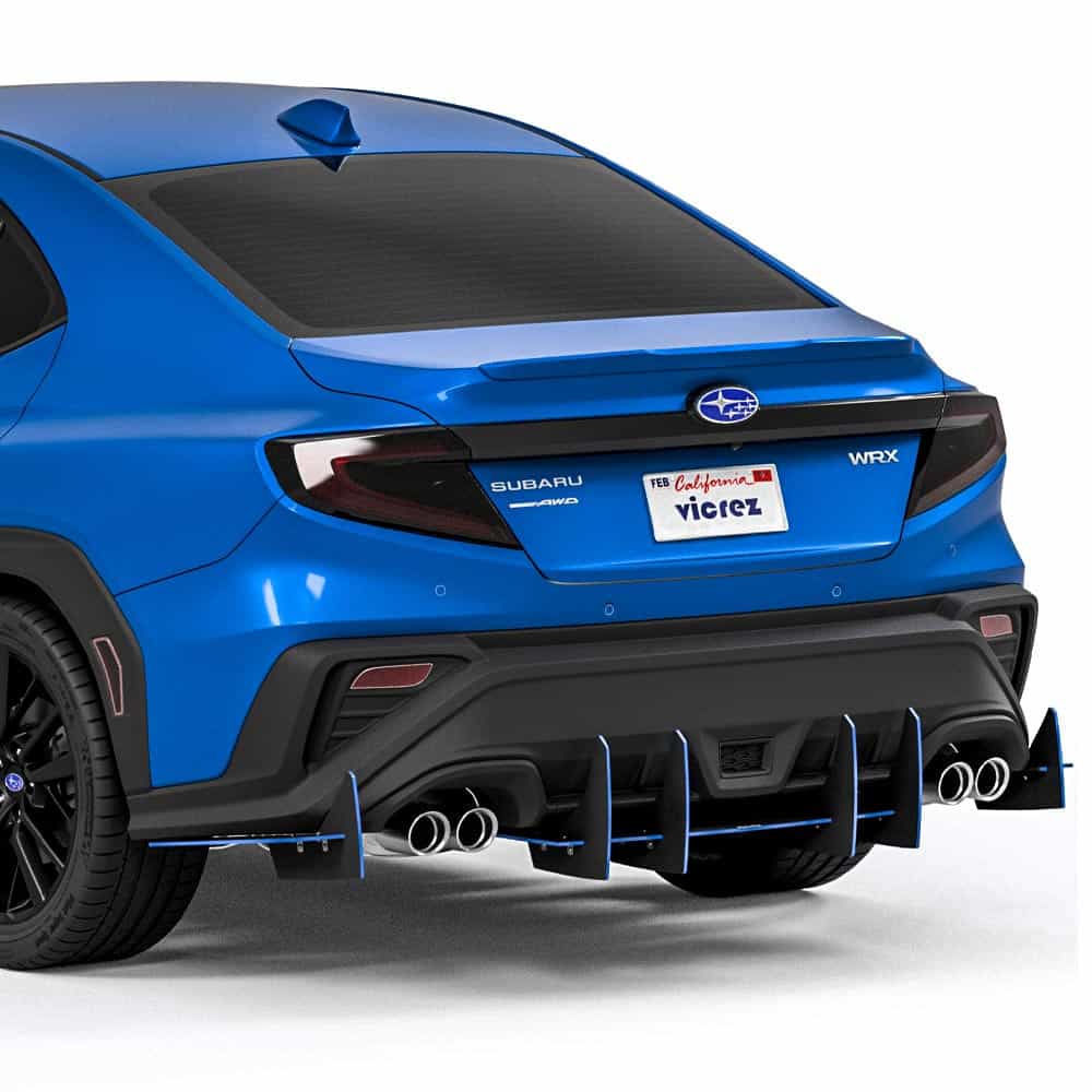 Vicrez Genali VR2 Rear Diffuser vz102647 | Subaru WRX 2022-2026