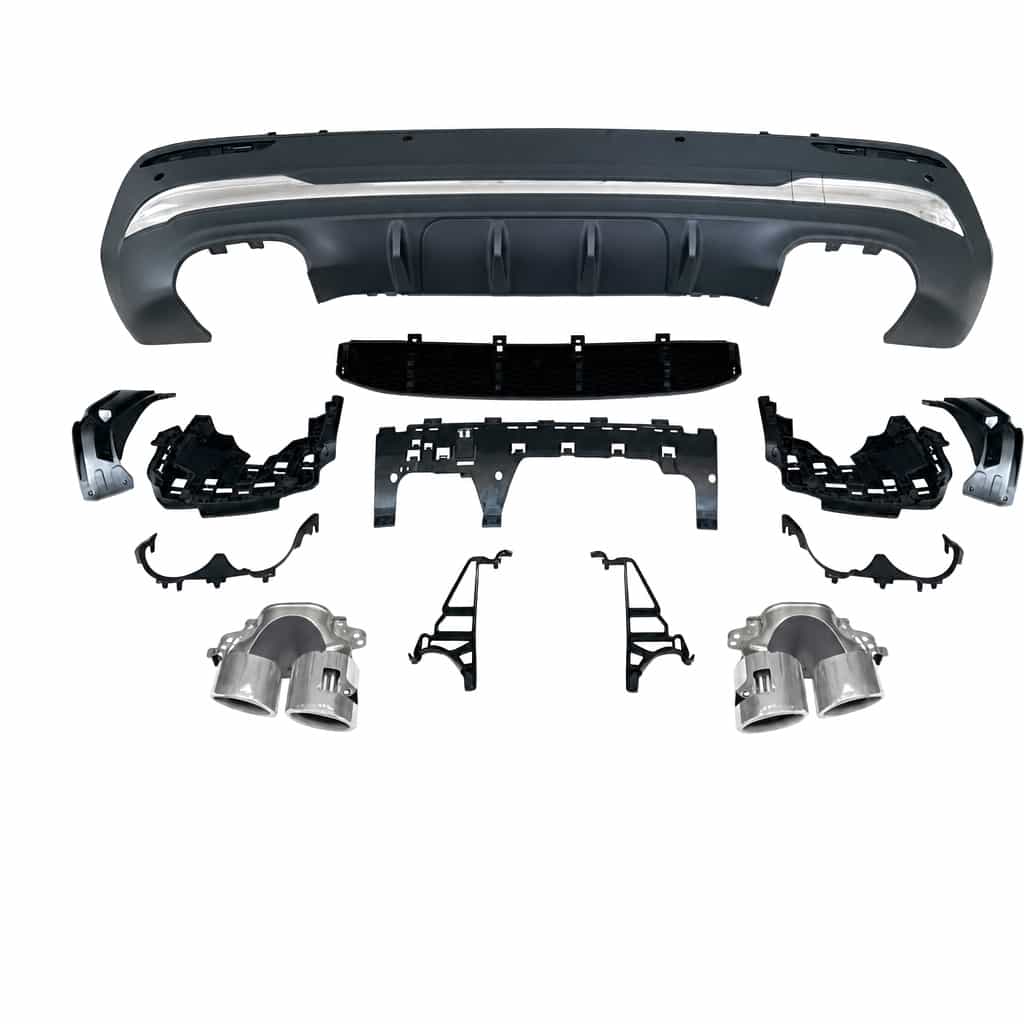 Vicrez GLA45 AMG Style w/ Tips Rear Diffuser vz112739 | Mercedes-Benz GLA (H247) AMG-Line Bumper 2020-2026