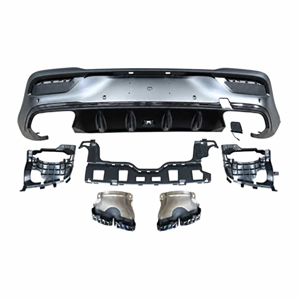 Vicrez GLE63 Coupe Rear Diffuser With Tips Black vz106392 | Mercedes-Benz GLE Class C167 2020-2026