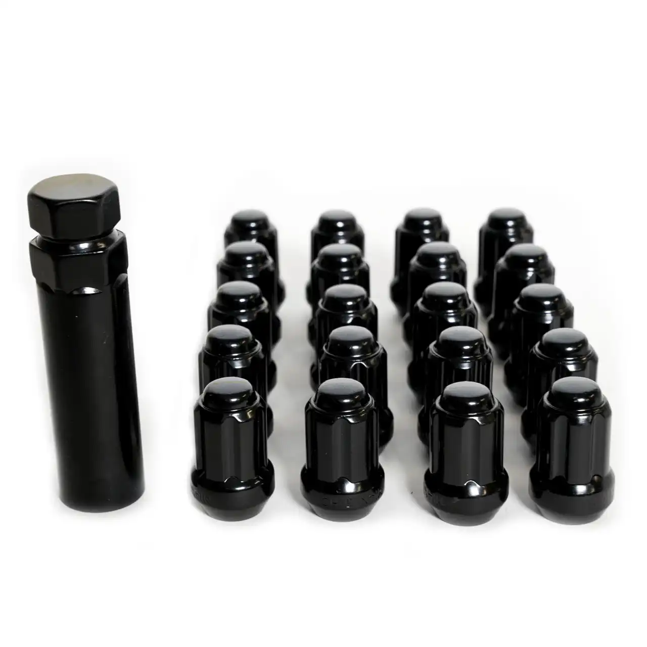 Vicrez Black Spline Lug Nut Kit - 14mm x 1.5 - Set of 20 vzn122148 | Dodge Durango 2011-2026