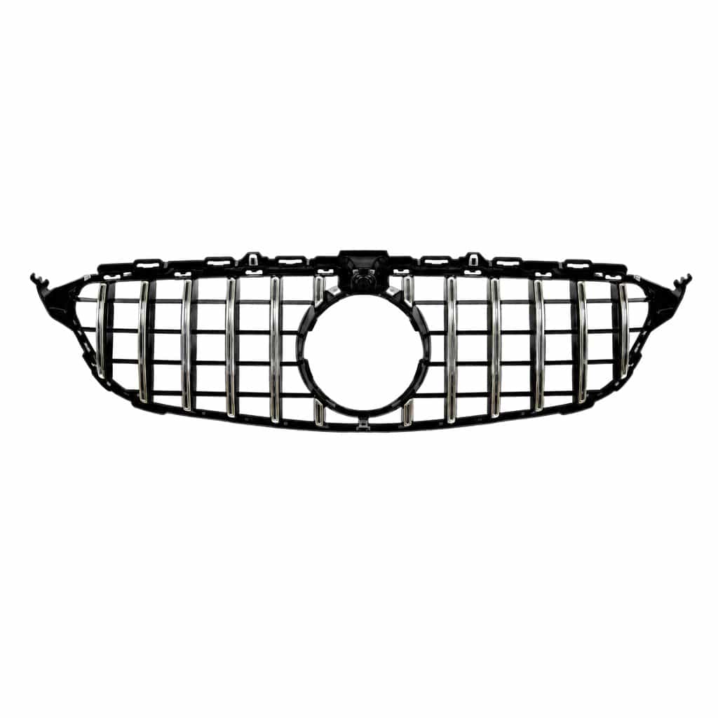 Vicrez GT Grille With Camera Silver vz106134 | Mercedes-Benz C Class 2015-2017