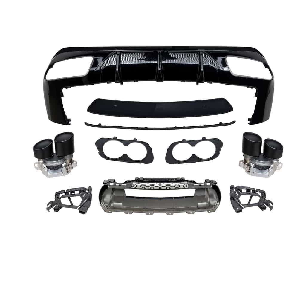 Vicrez GT53 Style w/ Tips Rear Diffuser vz112733 | Mercedes-Benz AMG GT 4-Door (W290) AMG Bumper 2021-2026
