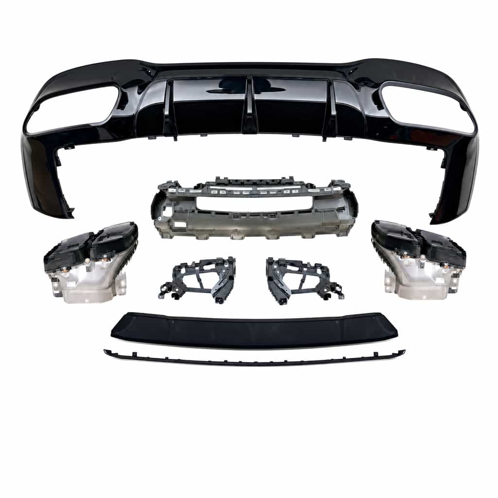 Vicrez GT63 S Style w/ Tips Rear Diffuser vz112735 | Mercedes-Benz AMG GT 4-Door (W290) AMG Bumper 2021-2026