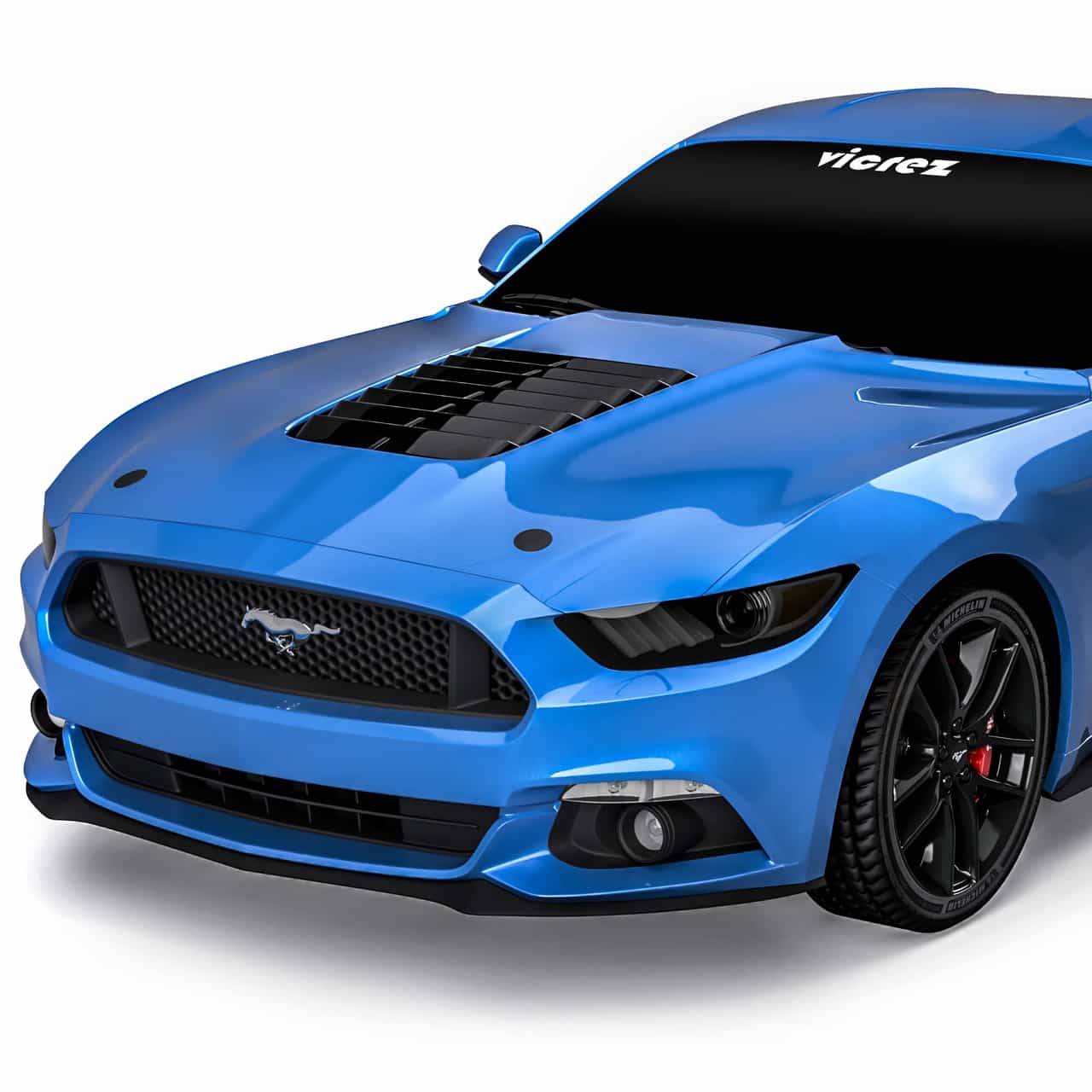 Vicrez Hood W/ Air Vent Scoop GT500 Style vz102168 | Ford Mustang 2015-2017