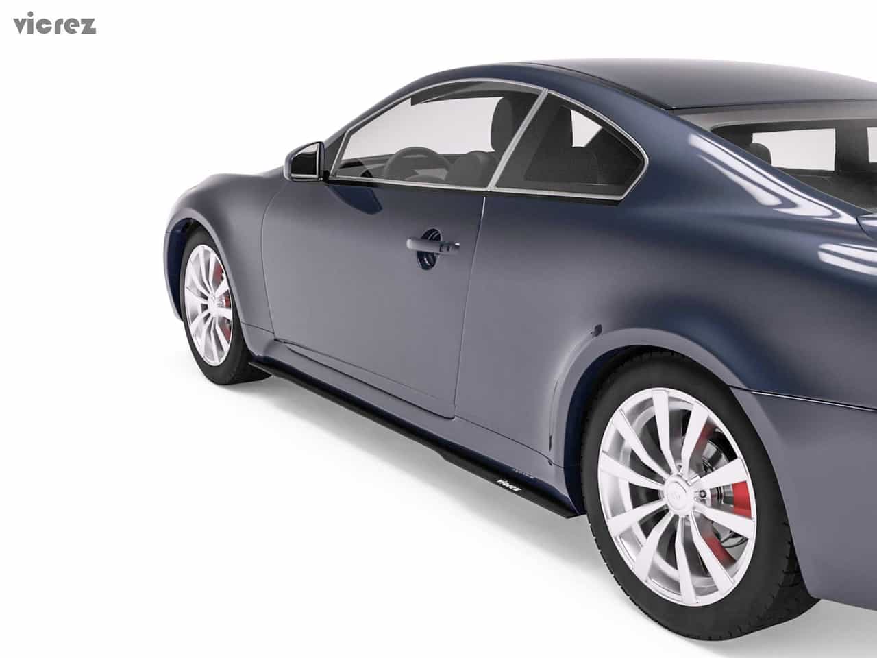 Vicrez V3R Style Side Skirt Splitters vz100696 | Infiniti G Coupe G37 Q60 2008-2015