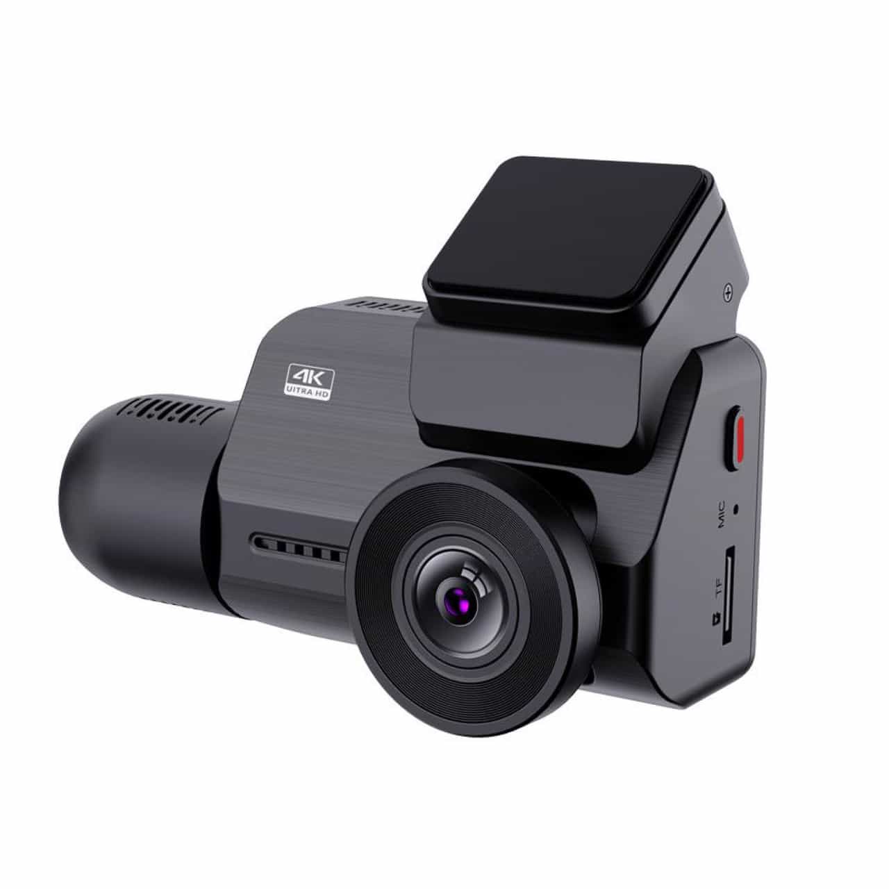 Vicrez Iris vzi104 Dash car cam w/ triple adjustable front, inside, and rear cameras, 4K, WiFi, GPS, and G-Sensor