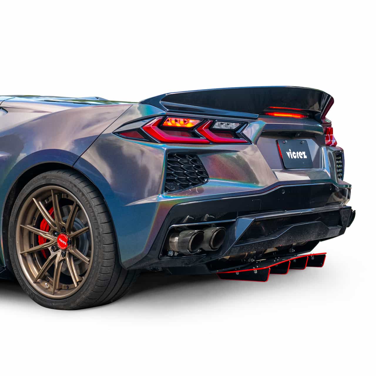 Vicrez Jesky VR5 Rear Diffuser vz103666 | Chevrolet Corvette C8 2020-2026