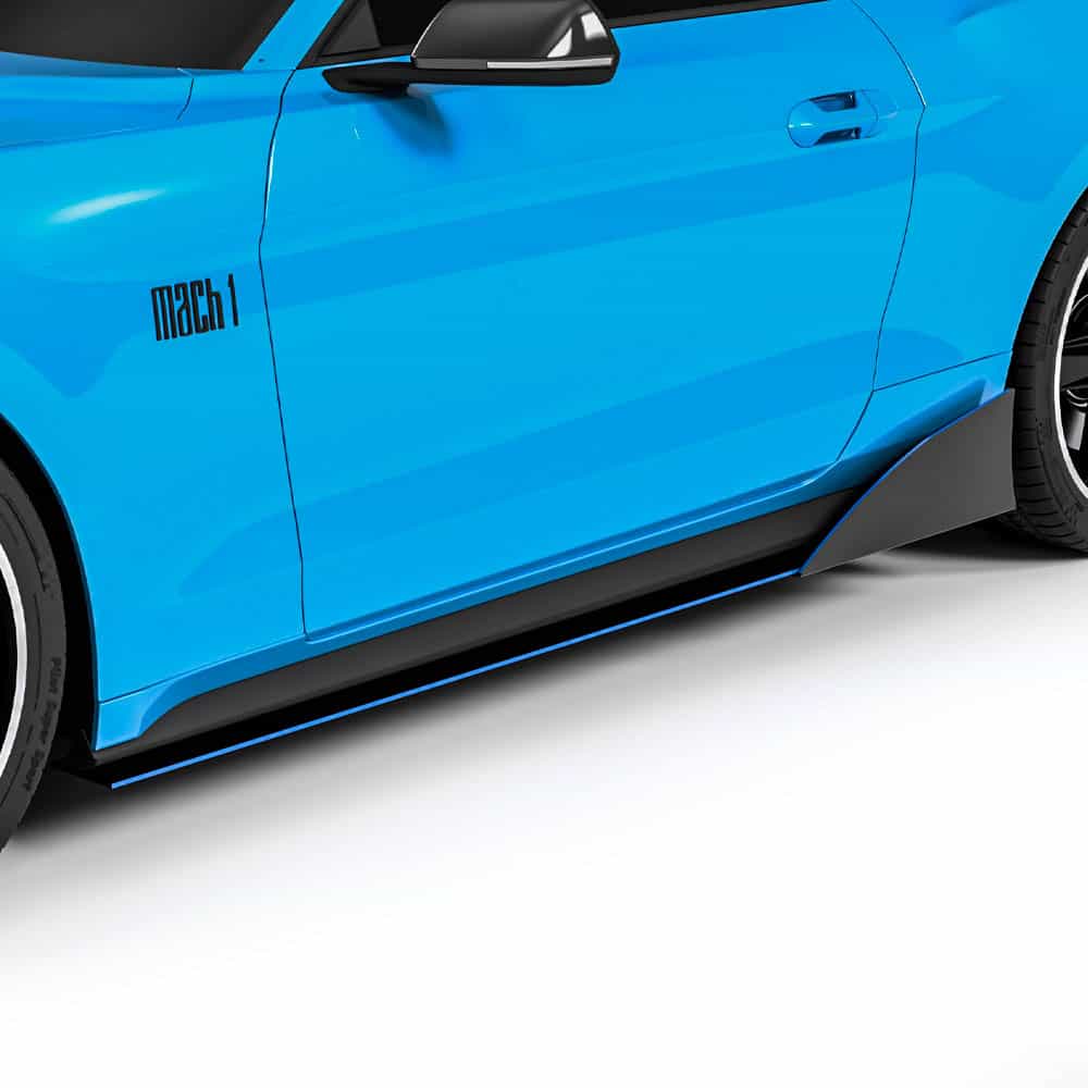 Vicrez LV4 Side Splitters vz101262 | Ford Mustang Mach 1 2021-2025
