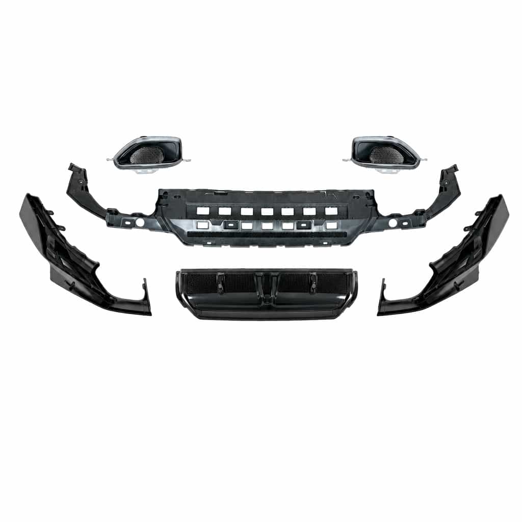 Vicrez M-Performance Style w/ Pipes Rear Diffuser vz112544 | BMW 2 Series (G42) M-Tech Bumper 2022-2026
