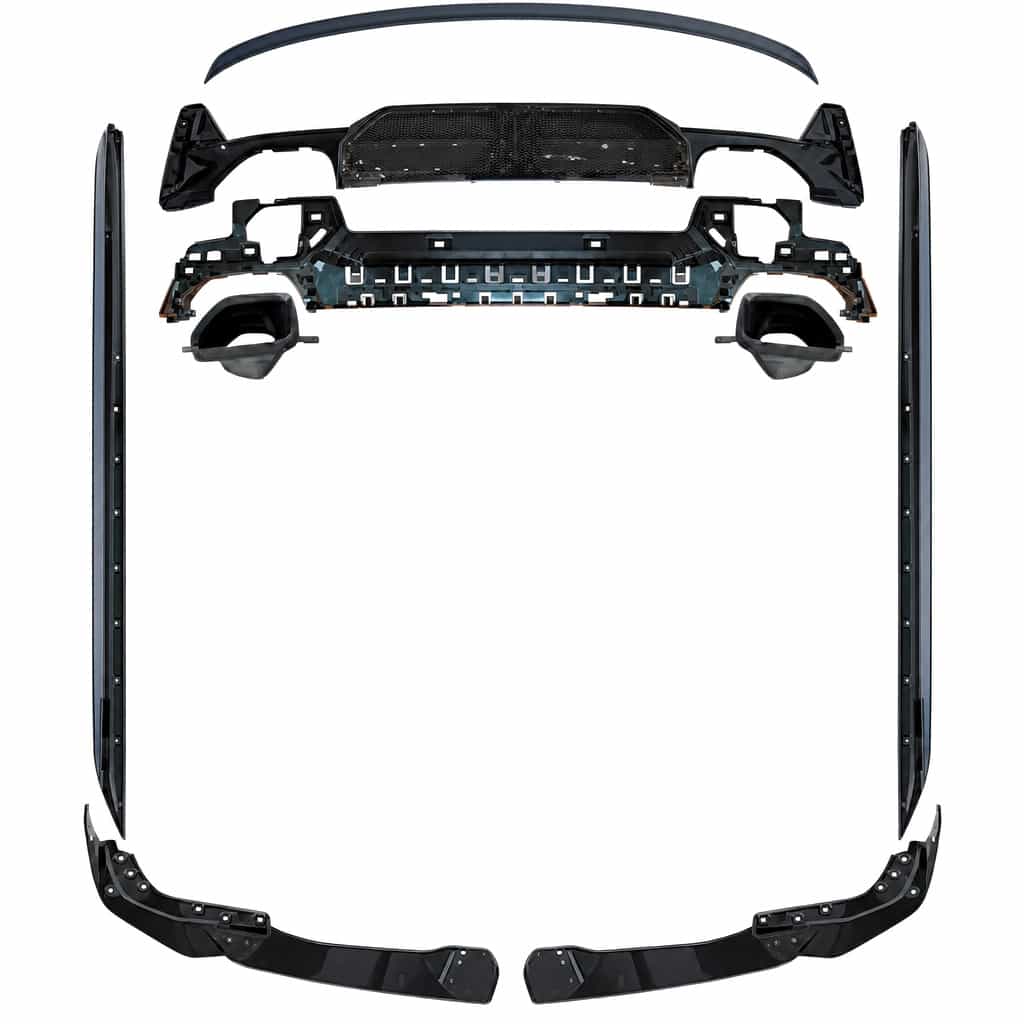 Vicrez M-Performance Style w/ Tips Aero Kit vz112578 | BMW 3 Series (G20 LCI) M-Tech Bumper 2022-2026