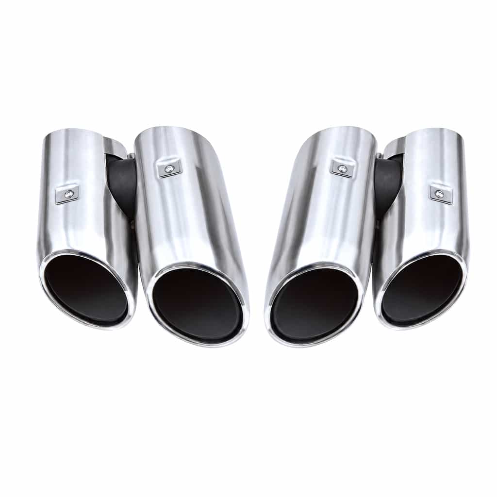 Vicrez Macan S Tail Pipe Gloss Silver vz106517 | Porsche Macan 2018-2021