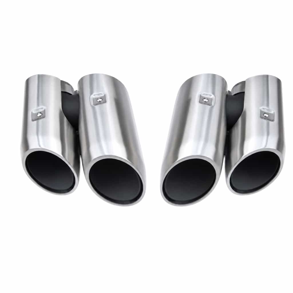 Vicrez Macan S Tail Pipe Matte Silver vz106516 | Porsche Macan 2018-2021