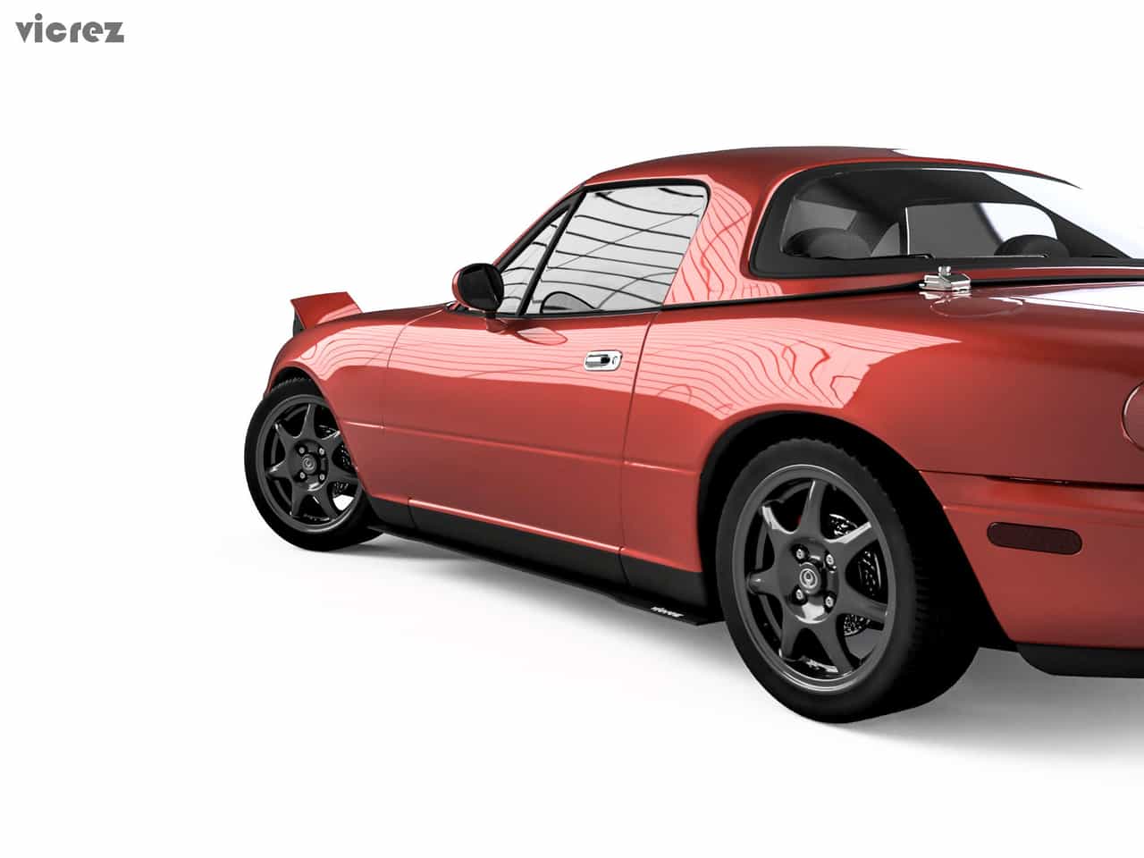 Vicrez VZ3 Style Side Skirt Splitter vz100698 | Mazda Miata 1990-1997