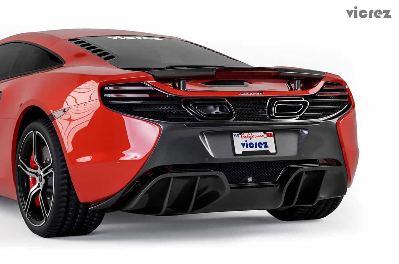 Vicrez VR3 Rear Diffuser vz101044 | McLaren 650S/ MP4-12C 2011-2017