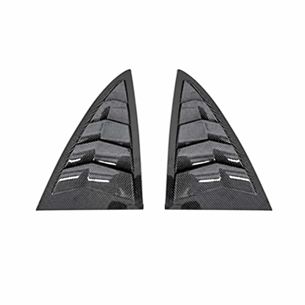 Vicrez Model 3 Side Window Louver Carbon Look vz106492 | Tesla Model 3 2018-2023