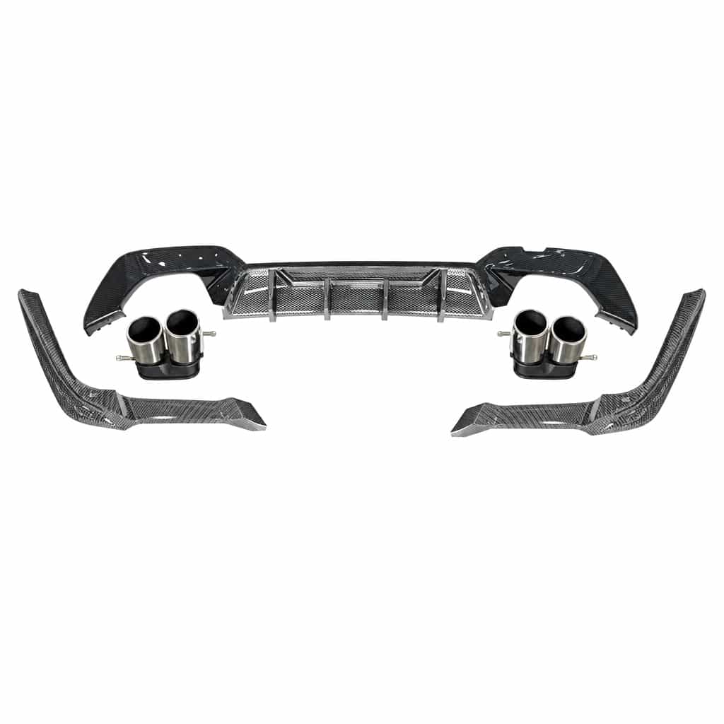 Vicrez MPC Rear Diffuser With Rock Tips Carbon Look vz105717 | BMW G20/G28 2019-2022