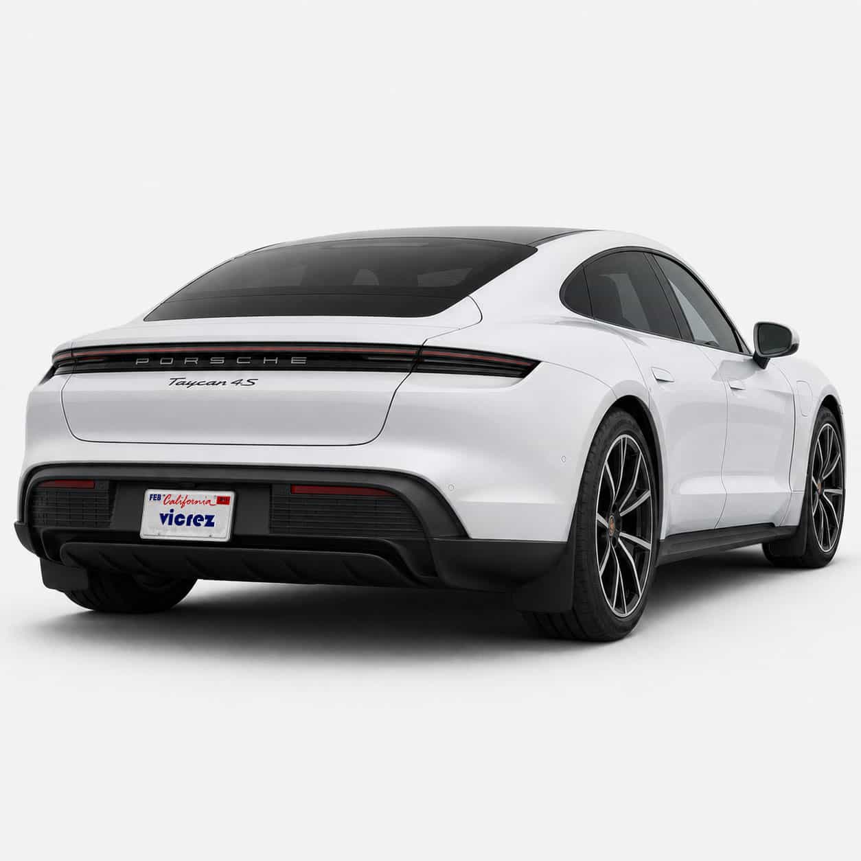Vicrez Mud Flaps Front and Rear vz103317 | Porsche Taycan 2020-2026