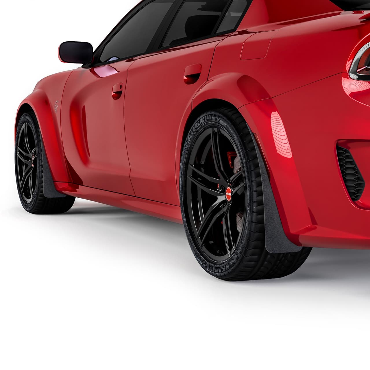 Vicrez Mud Flaps Front and Rear vz102102 | Dodge Charger Widebody 2020-2023