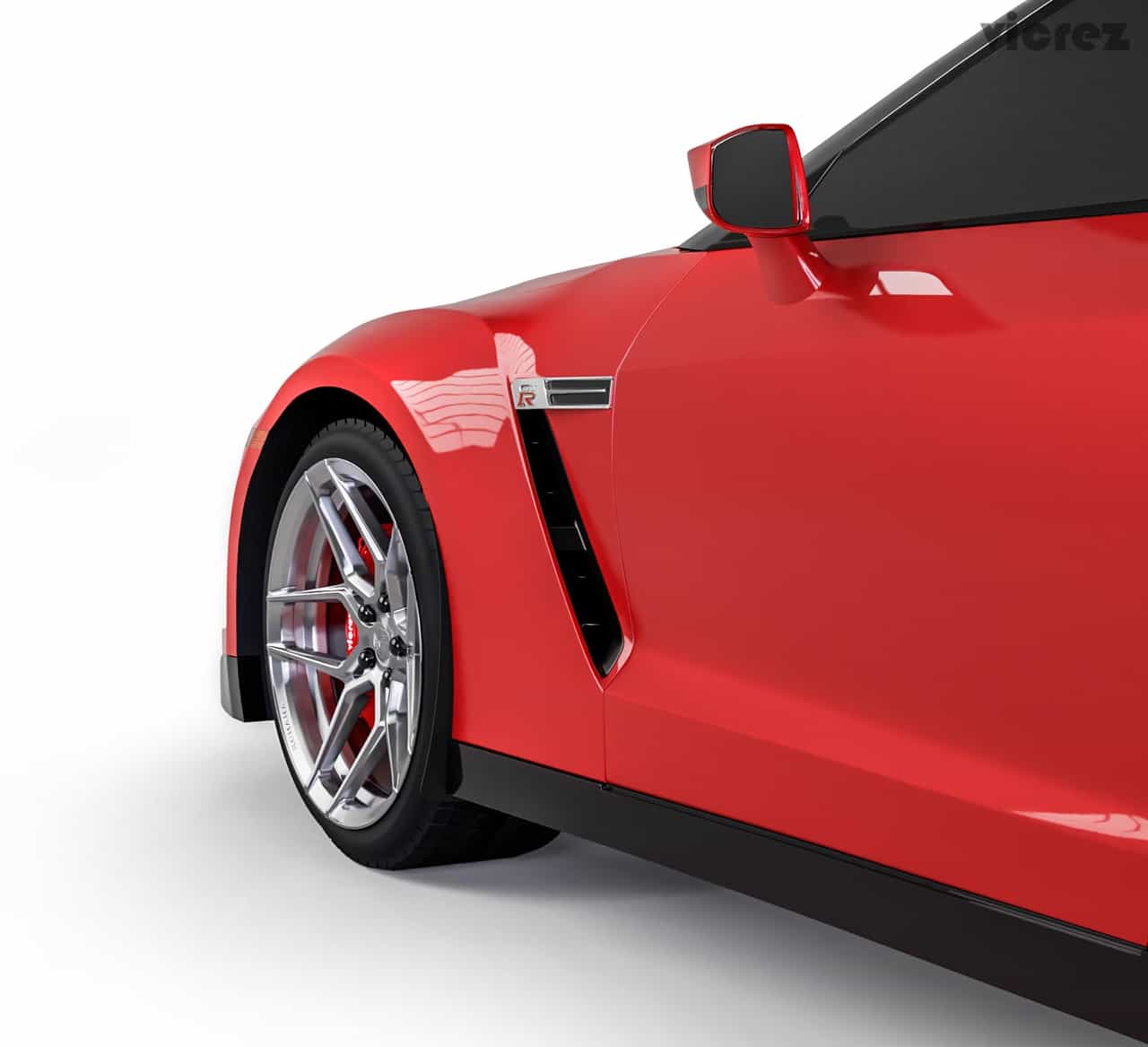 Vicrez Mud Flaps Front vz101655 | Nissan GTR R35 2007-2019