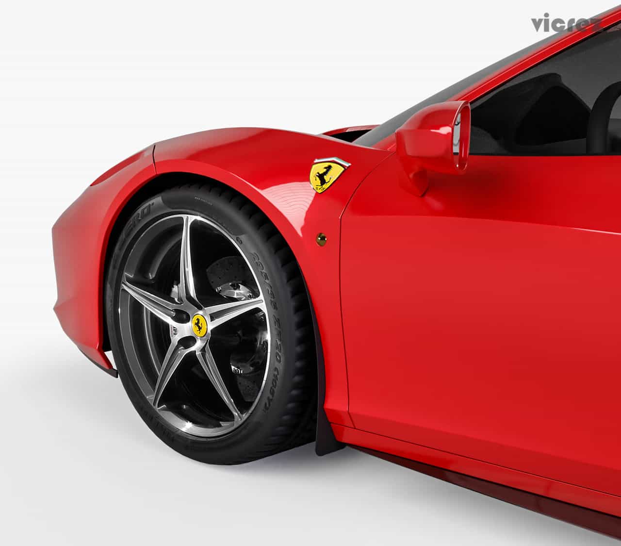 Vicrez Mud Flaps Front vz101658 | Ferrari 458 2009-2015