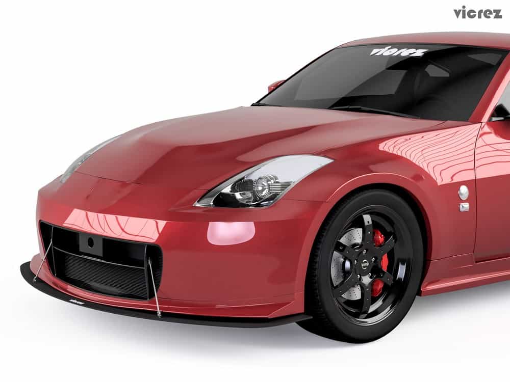 Vicrez Nismo V2 Front Bumper Lip Splitter vz100594 | Nissan 350z 2003-2008