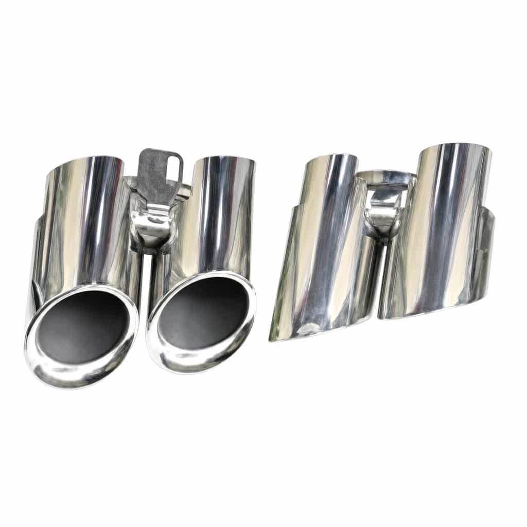 Vicrez Panamera GTS Tail Pipe Gloss Silver vz106526 | Porsche Panamera 2017-2023