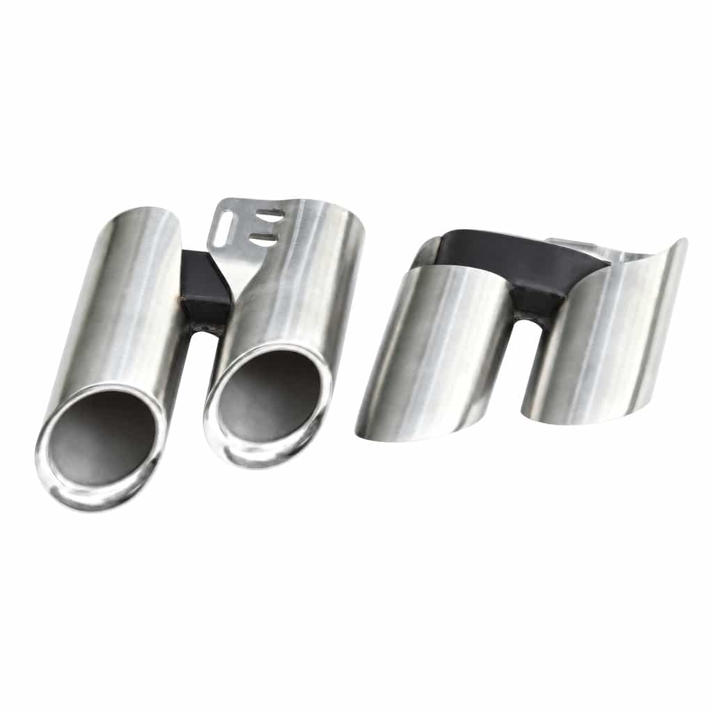 Vicrez Panamera GTS Tail Pipe Matte Silver vz106525 | Porsche Panamera 2017-2023