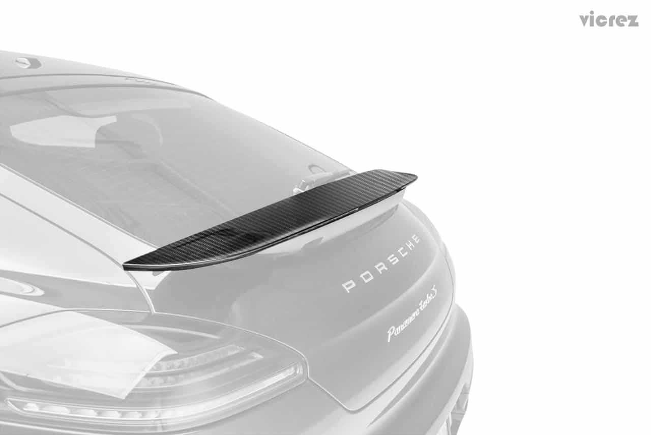 Vicrez VZ Carbon Fiber Rear Wing Spoiler vz100759 | Porsche Panamera 2010-2016