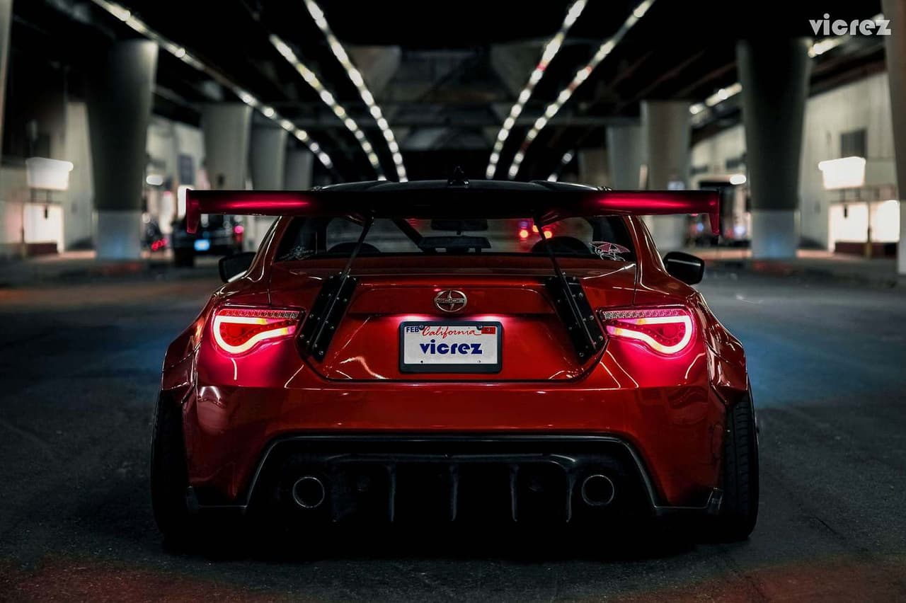 Vicrez RB Carbon Fiber Rear Wing Spoiler vz101483 | Scion FRS/ Subaru BRZ 2012-2020