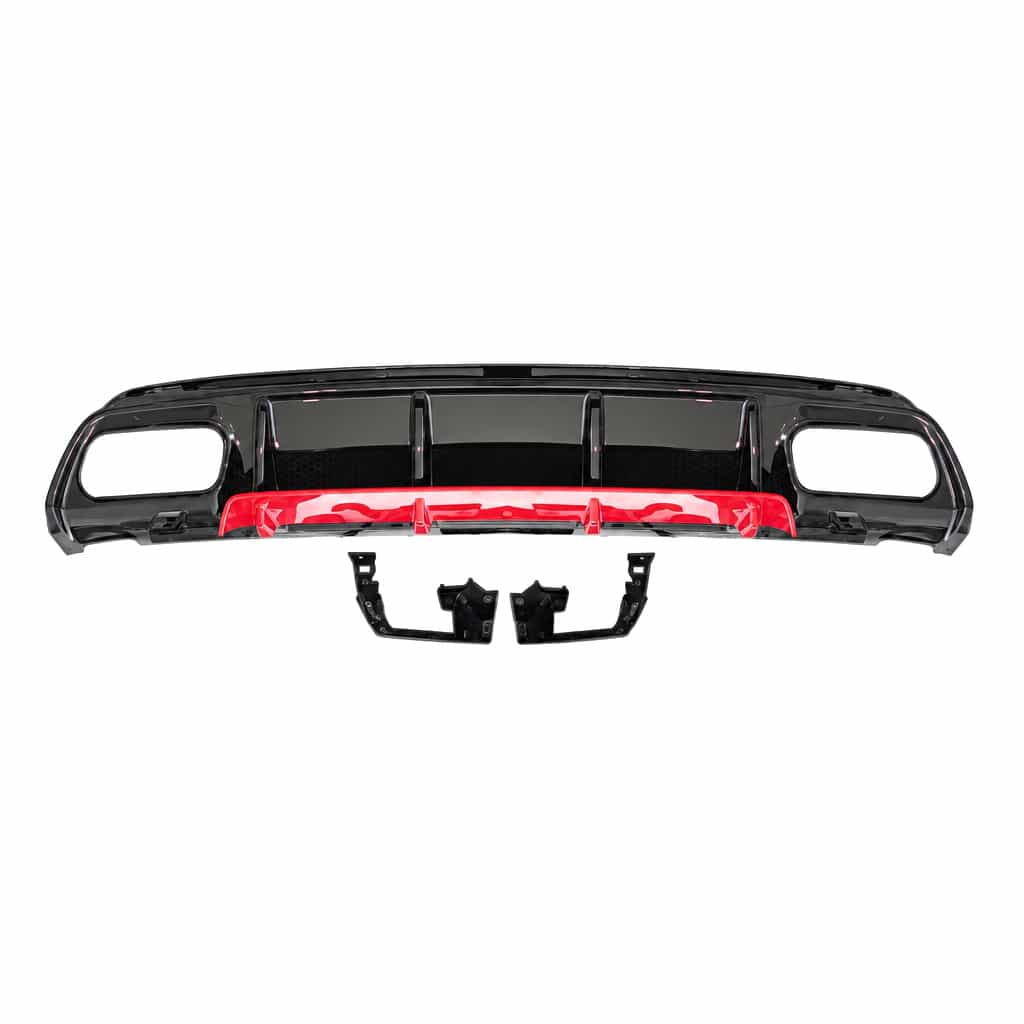 Vicrez Rear Diffuser Gloss Black and Red vz106071 | Mercedes-Benz A Class A45 2013-2018
