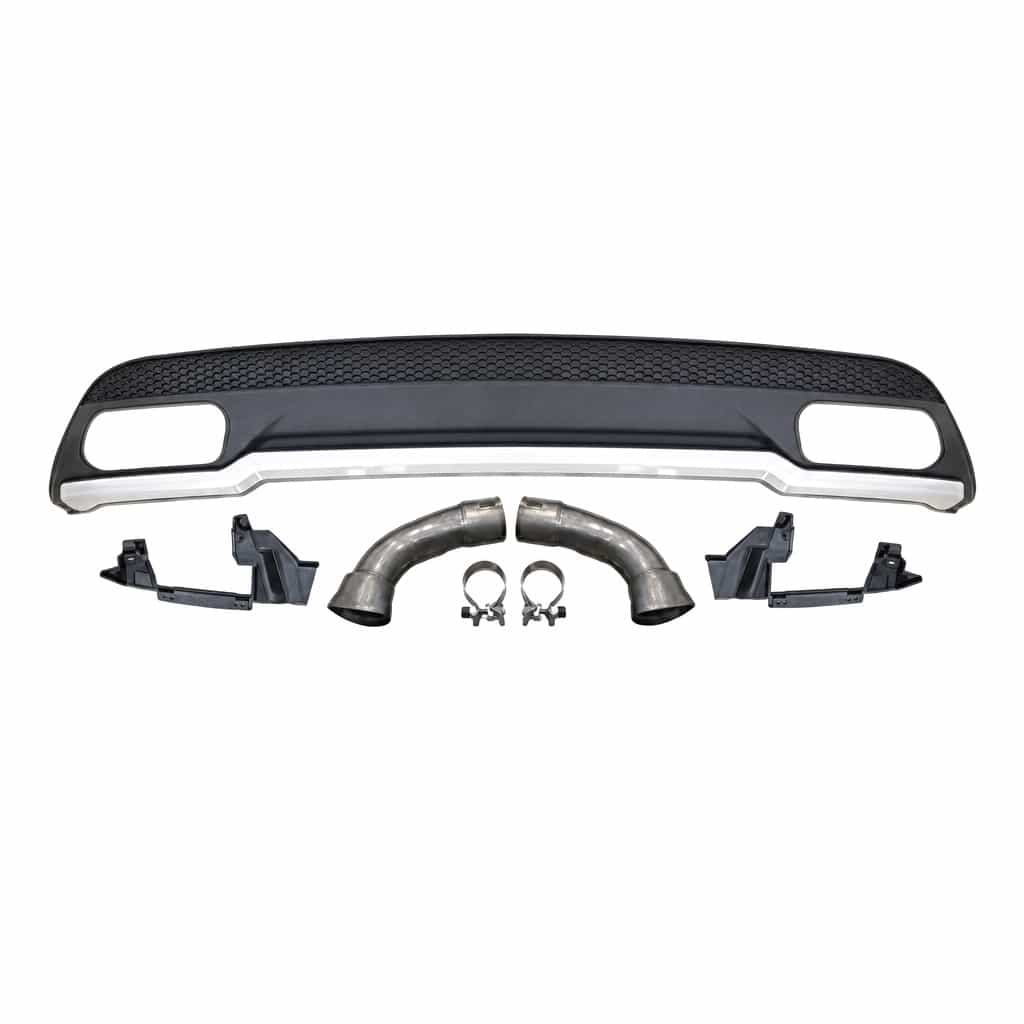 Vicrez Rear Diffuser Silver vz106057 | Mercedes-Benz A Class A45 2013-2018