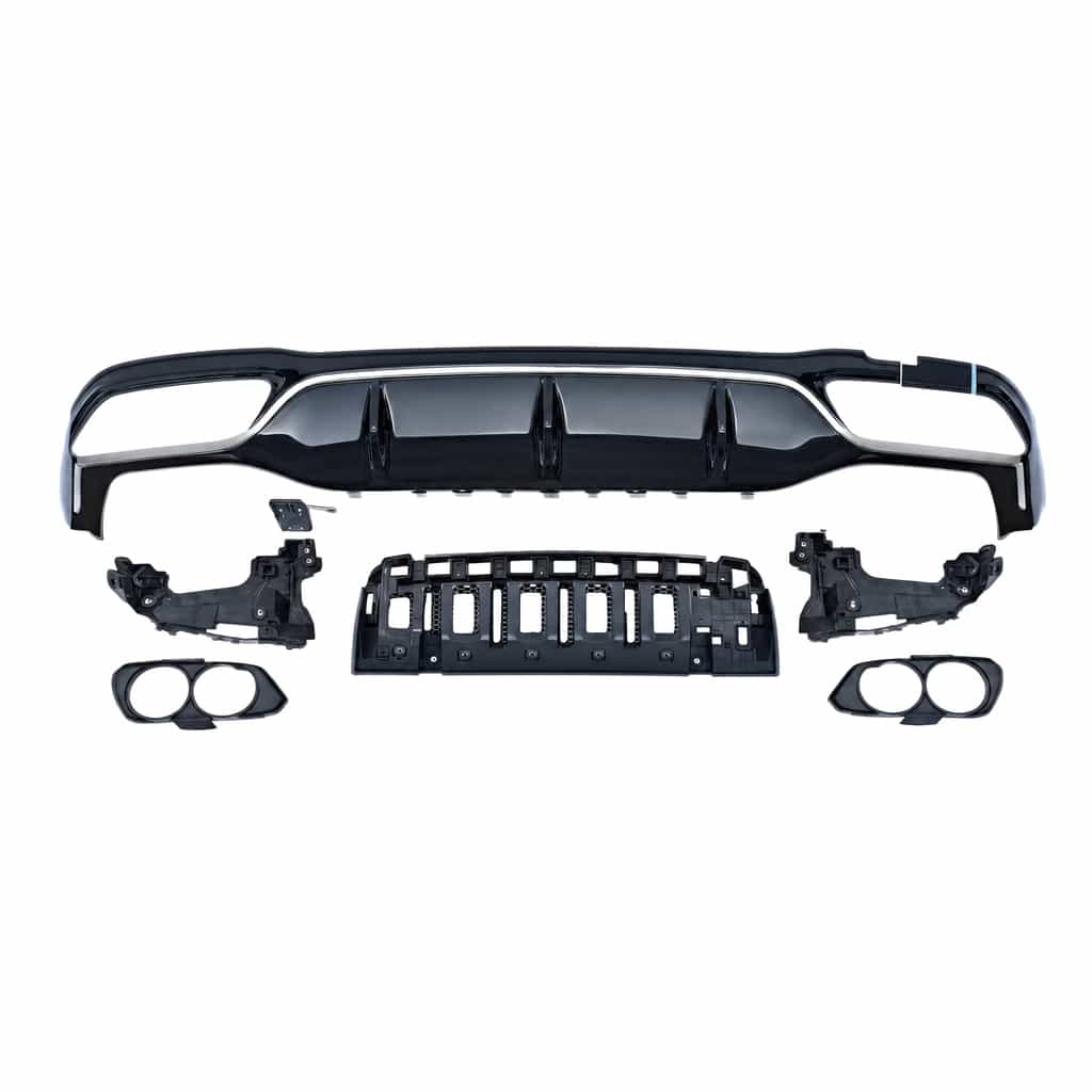 Vicrez Rear Diffuser Silver vz106233 | Mercedes-Benz E Class E53 2017-2023