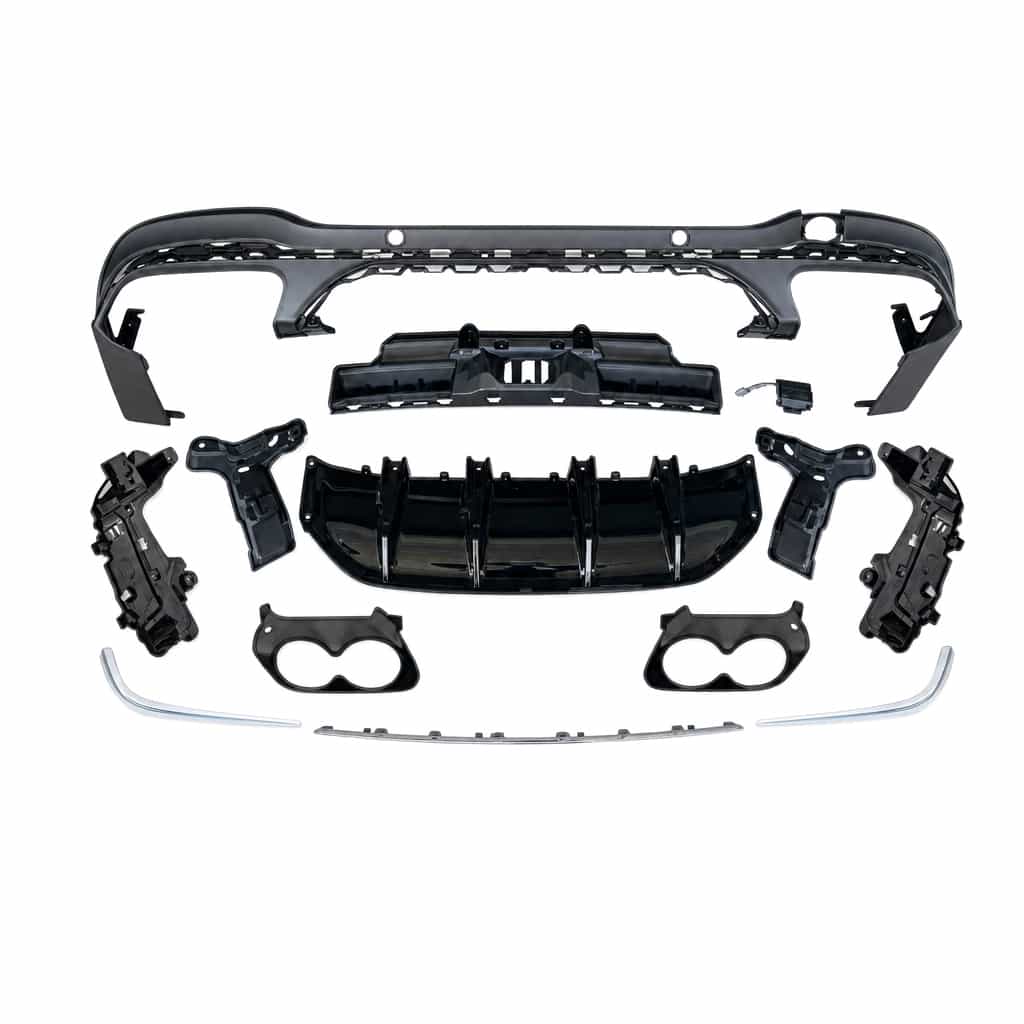 Vicrez Rear Diffuser Silver vz106341 | Mercedes-Benz GLC Class GLC43 2016-2022