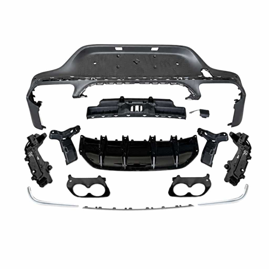 Vicrez Rear Diffuser Silver vz106343 | Mercedes-Benz GLC Class GLC43 2016-2022