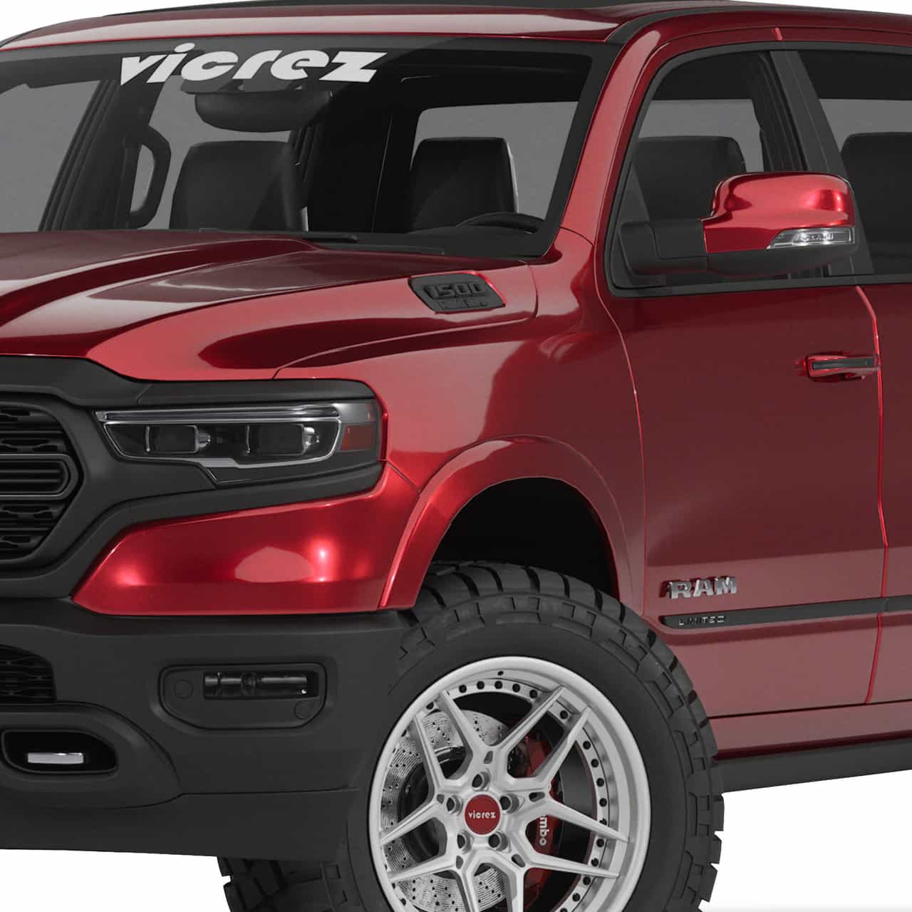 Vicrez Replacement Front Fender Left Driver Side vz103639 for RAM 1500 2019-2025