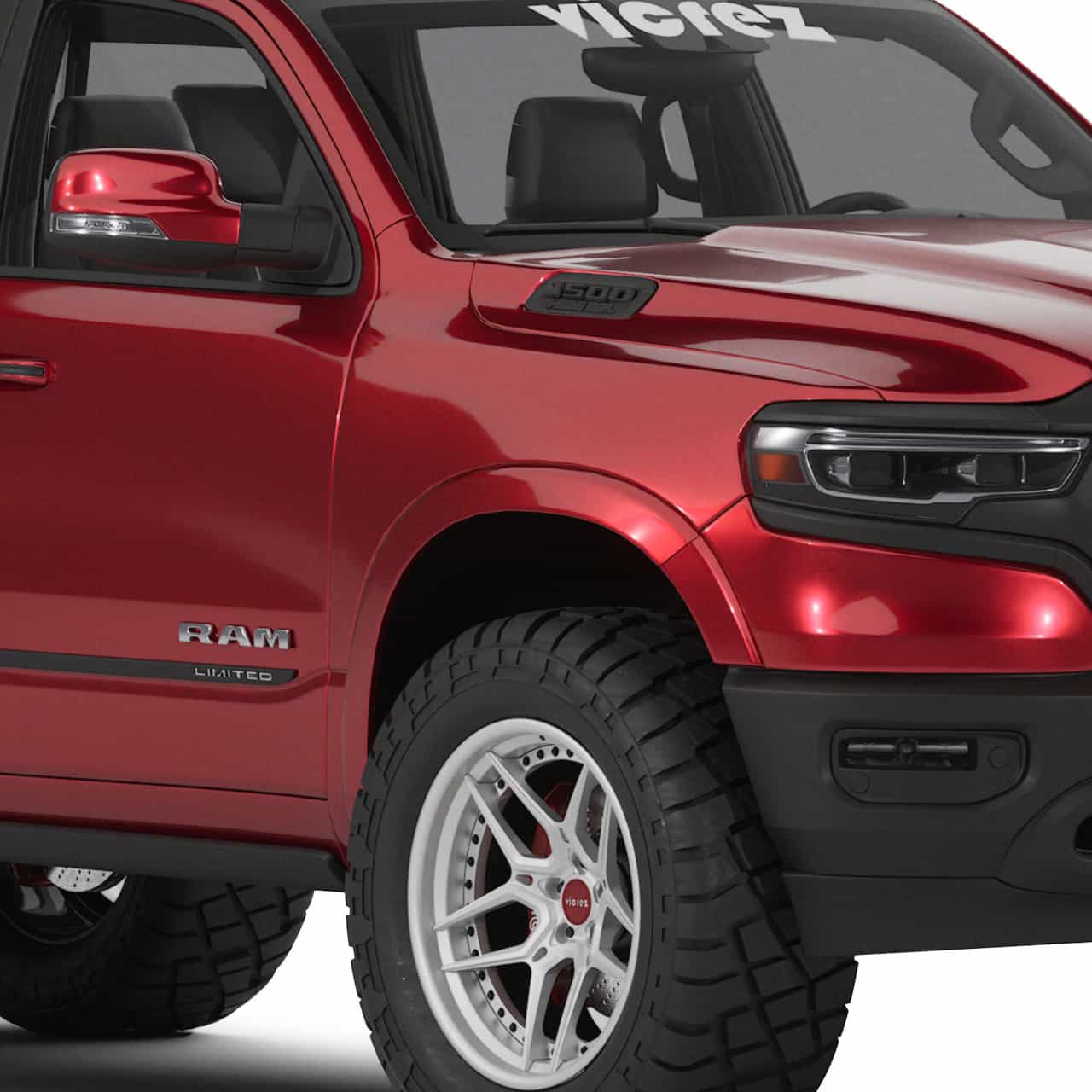 Vicrez Replacement Front Fender Right Passenger Side vz103638 for RAM 1500 2019-2025