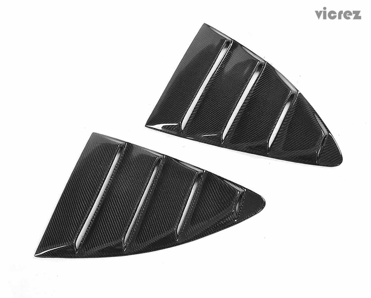 Vicrez VZ Carbon Fiber Quarter Window Louvers vz100864 | Scion FRS/ Subaru BRZ 2