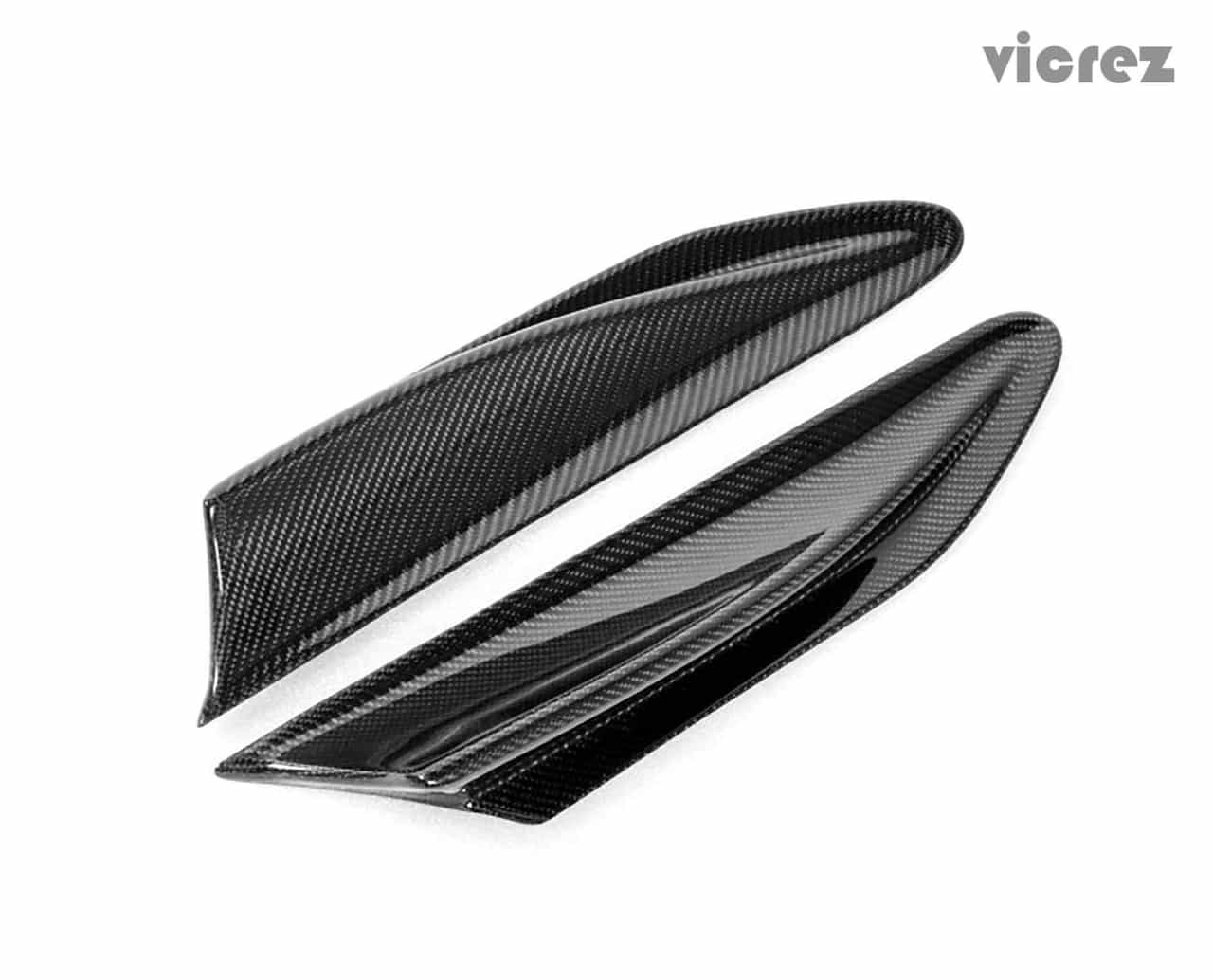 Vicrez VZ Carbon Fiber Front Top Fin Canards vz100451 | Scion FRS / Subaru BRZ 2013-2016