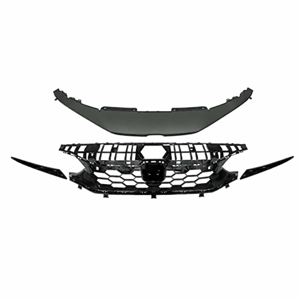 Vicrez Si Grille With Upper Cover With Sensor Hole vz106584 | Honda Civic 2021-2025