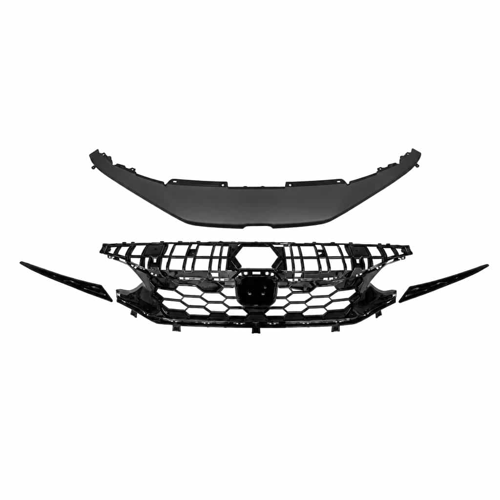 Vicrez Si Grille With Upper Cover Without Sensor Hole vz106585 | Honda Civic 2021-2025