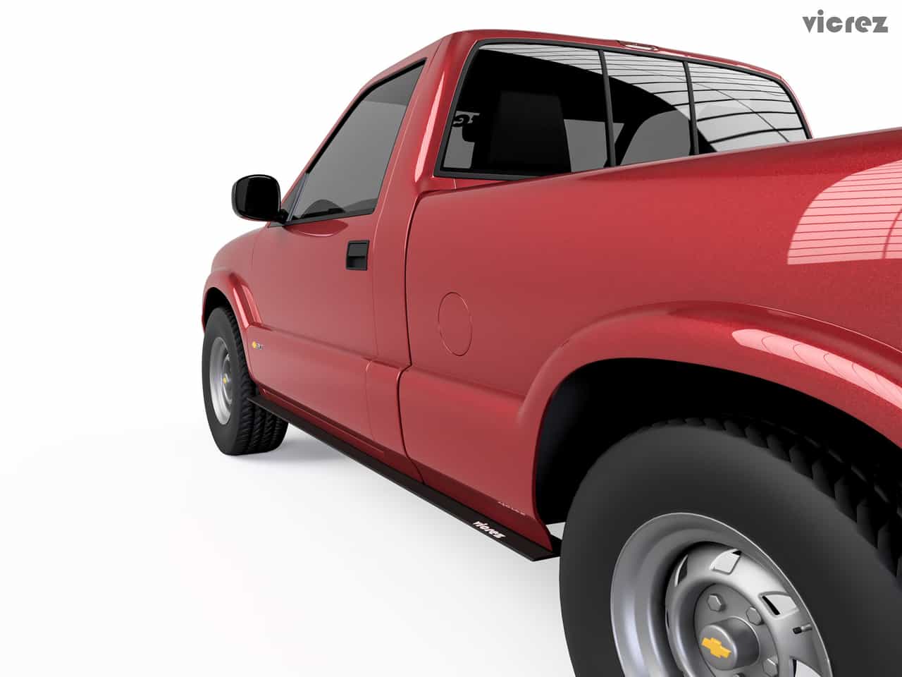 Vicrez V Style Side Skirt Splitter vz101092 | Chevrolet S-10 Short Bed 1994-2004