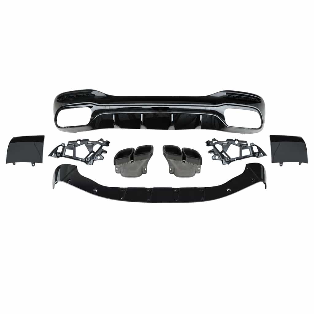 Vicrez SL63 AMG Style w/ Tips Rear Diffuser vz112731 | Mercedes-Benz SL (R232) AMG Bumper 2023-2026