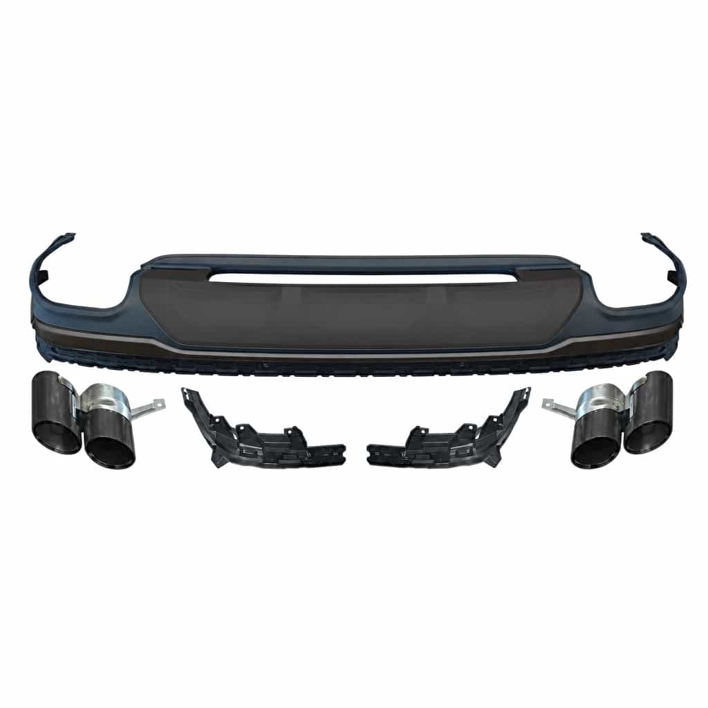 Vicrez SQ7 Rear Diffuser With Black Tips vz105489 | Audi Q7 2020-2023