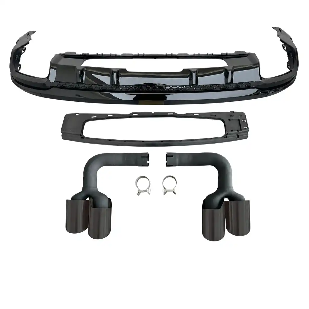 Vicrez SQ7 Style w/ Tips Rear Diffuser vz112502 | Audi Q7 2024-2026