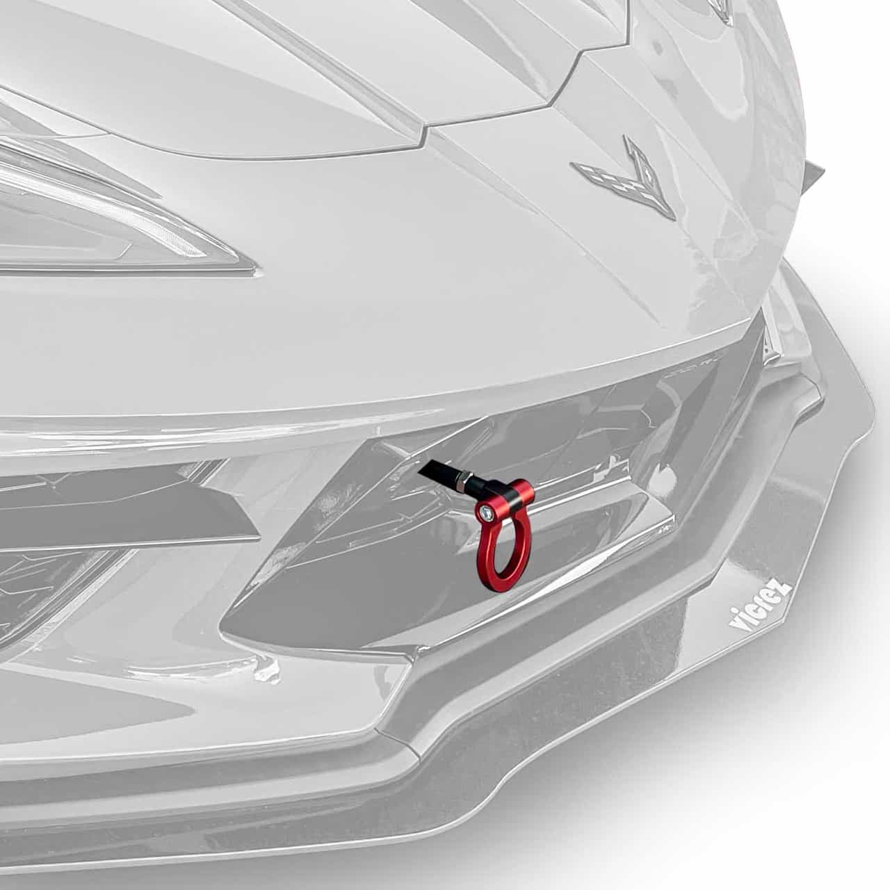 Vicrez Titanium Tow Hook Power Coated vz102242 | Chevrolet Corvette C8 2020-2026