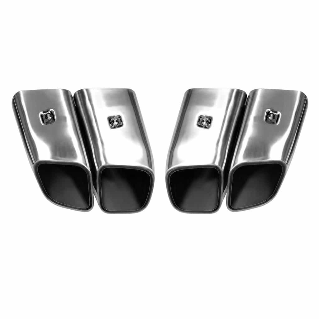 Vicrez Turbo Style Square Exhaust Tips vz112835 | Porsche Macan (95B) 2019-2026