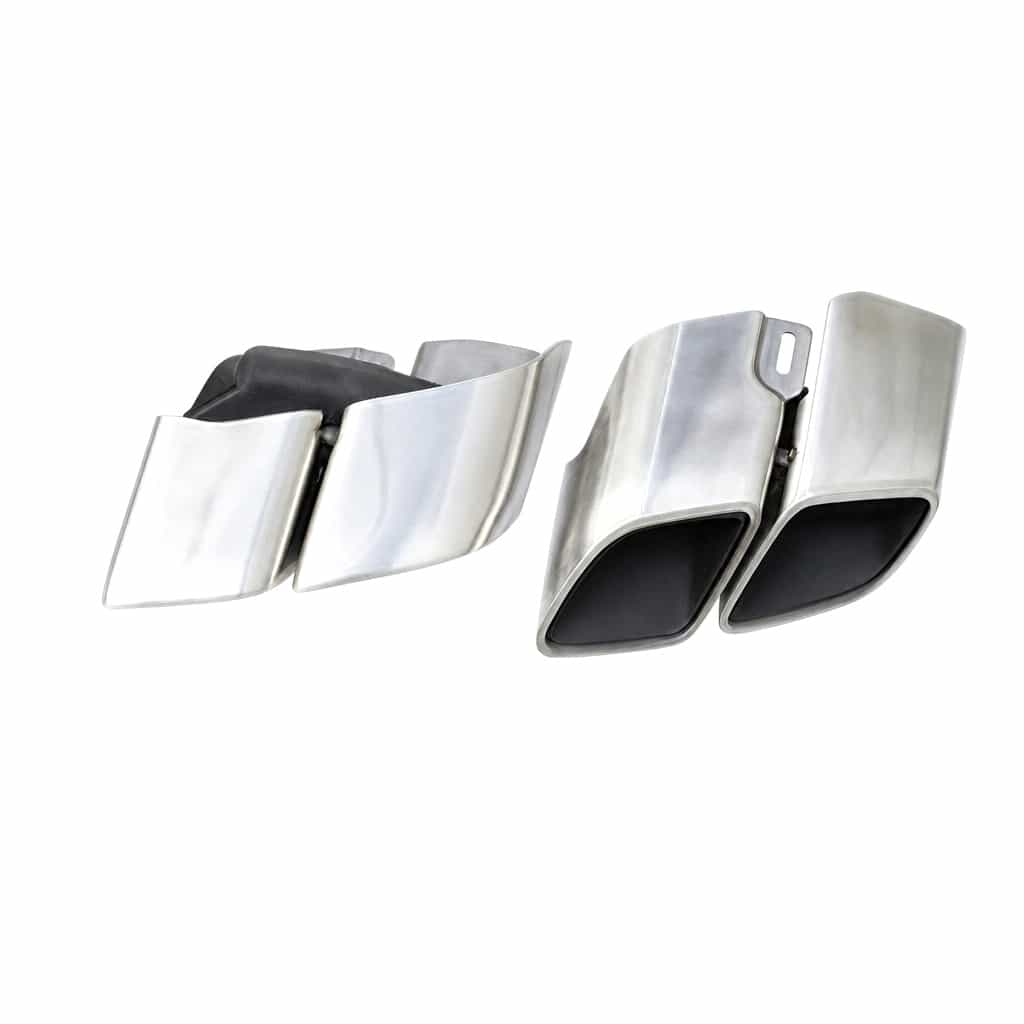 Vicrez Turbo Style Square Exhaust Tips vz112837 | Porsche Panamera (971) 2017-2023