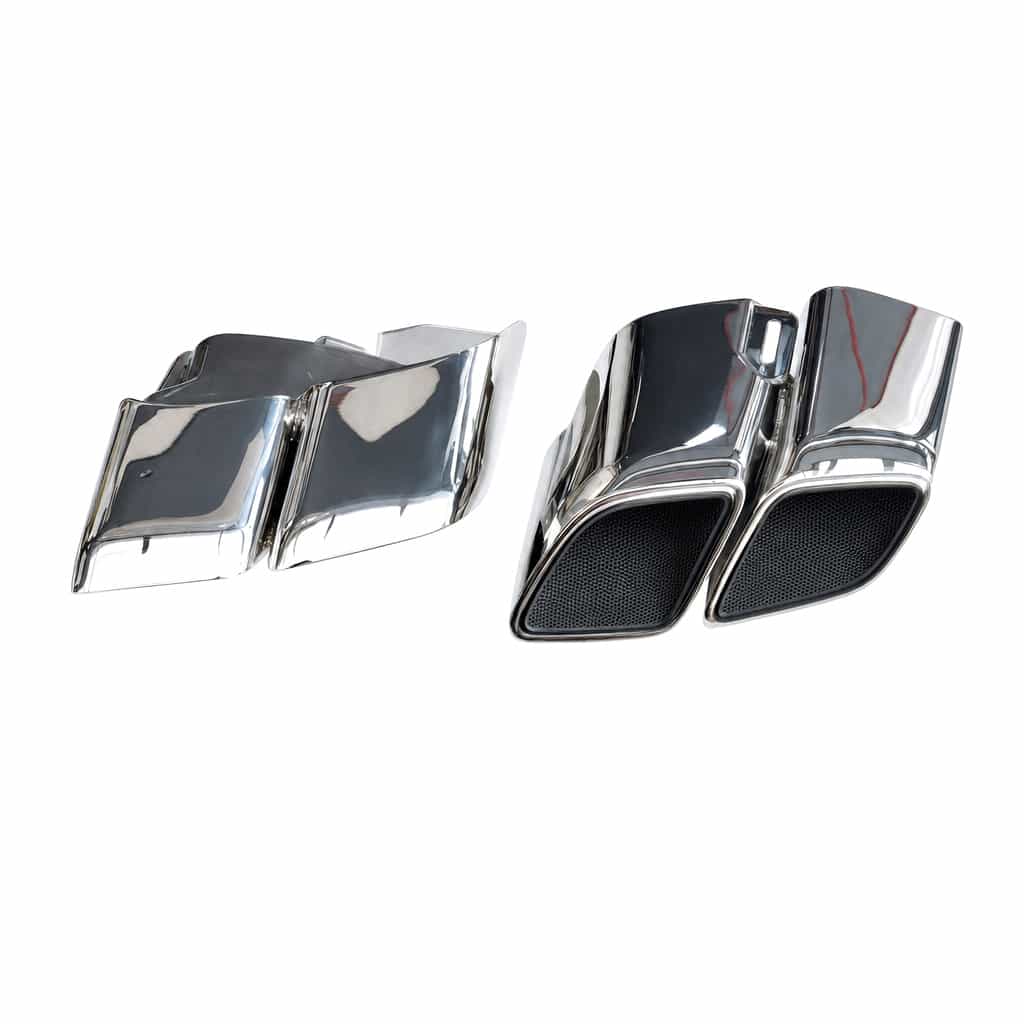 Vicrez Turbo Style Square Exhaust Tips vz112838 | Porsche Panamera (971) 2017-2023
