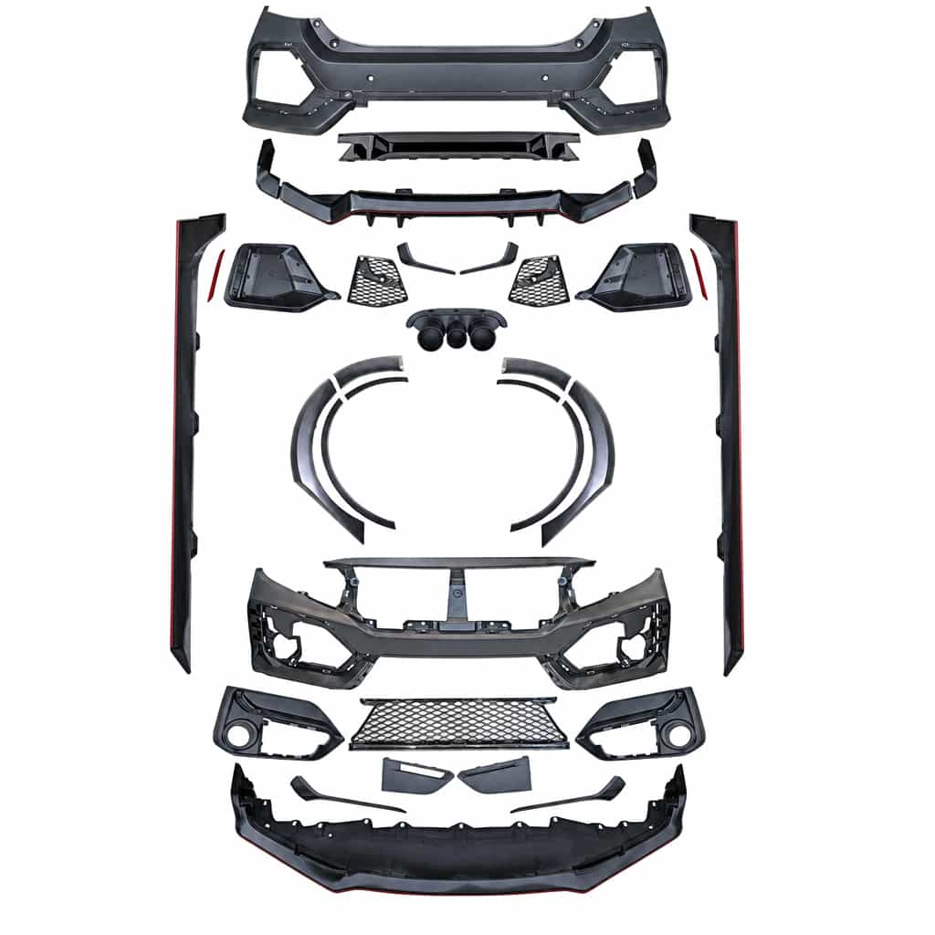 Vicrez Type-R Carbon Look Body Kit vz106545 | Honda Civic 2016-2021
