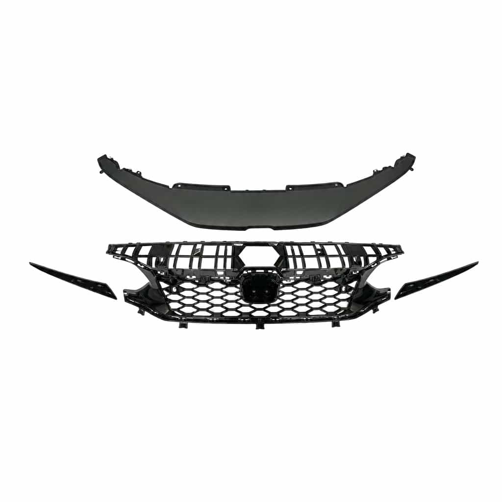 Vicrez Type-R Grille With Upper Cover With Sensor Hole vz106582 | Honda Civic 2021-2025